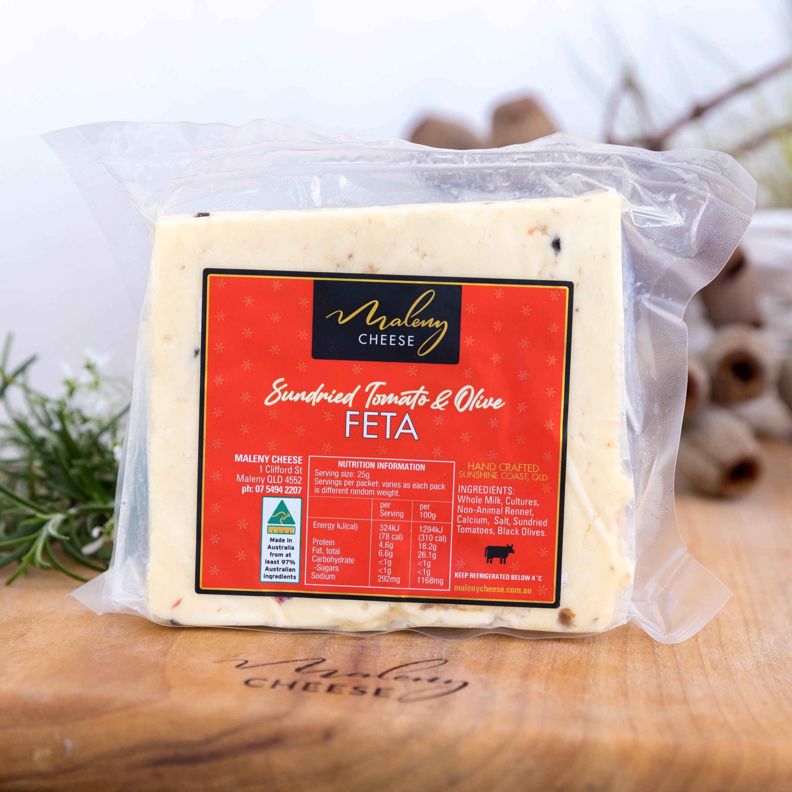 sundried tomato and olive feta